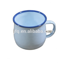 Pantone color Enamel Mug ,Enamel Belly Mug With Rolled Rim